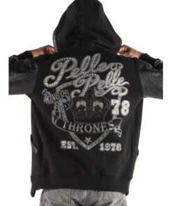 Pelle Pelle Black King of Thrones Hoodie