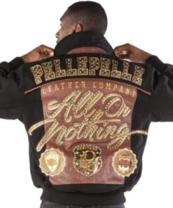 Exclusive Pelle Pelle All Or Nothing Black Brown Jacket