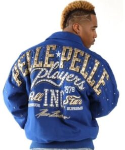 Pelle Pelle All-Star Blue Wool Jacket