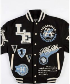 Pelle Pelle American Legend Black Varsity Jacket