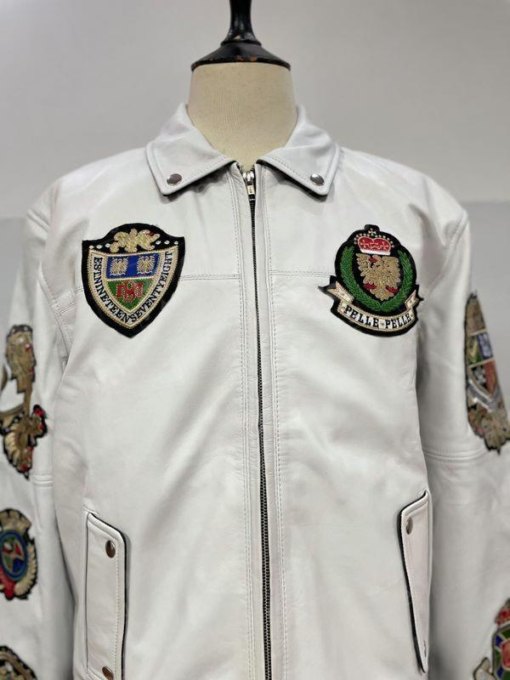 Pelle Pelle 1978 White Leather Jacket