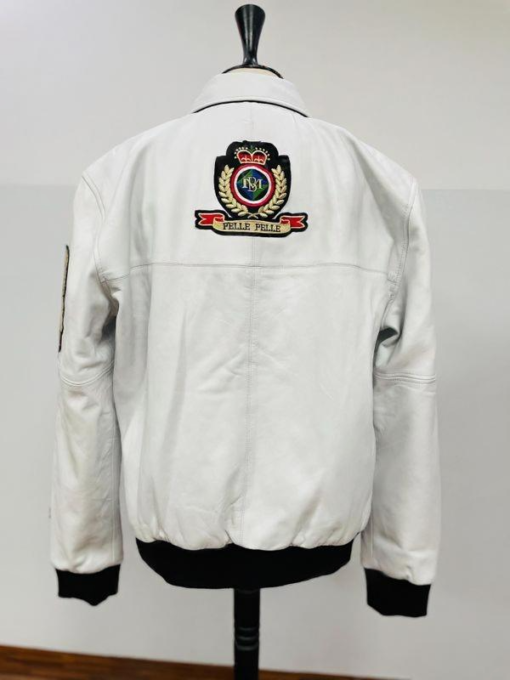 Pelle Pelle 1978 White Leather Jacket