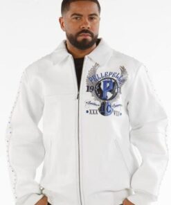 Pelle Pelle World Famous White Leather Jacket