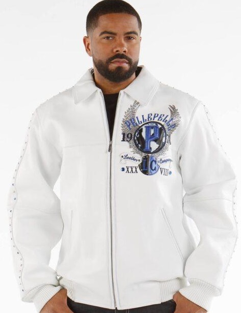 Pelle Pelle World Famous White Leather Jacket