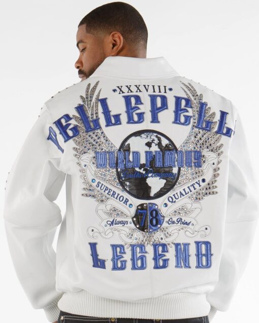 Pelle Pelle World Famous White Leather Jacket