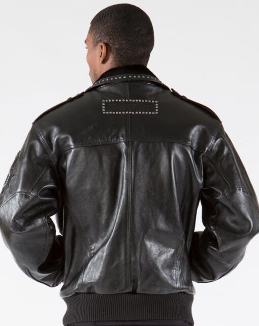 Pelle Pelle Varsity Biker Black Plush Jacket